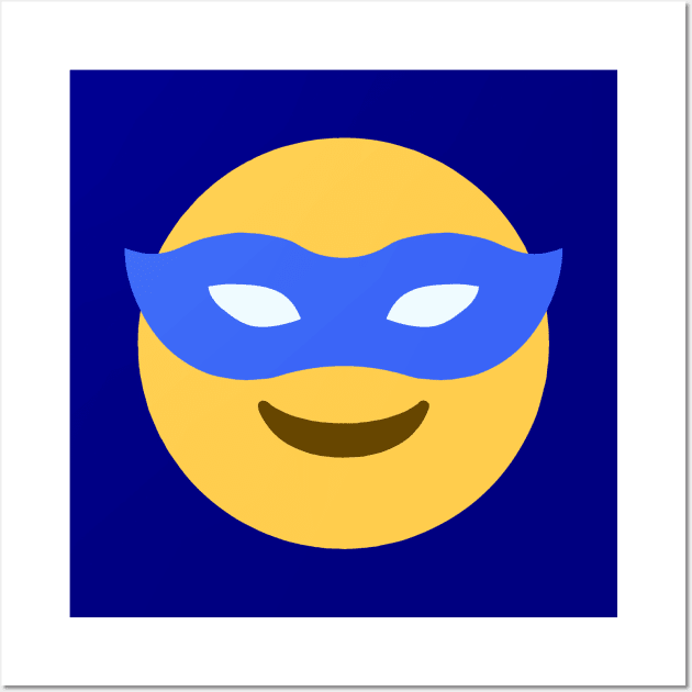 Blue Mage Emoji Wall Art by stoicroy